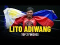 Lito Adiwang’s Top 3 Finishes