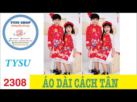 Cách Cắt May Áo Dài Cách Tân Cho Bé Gái 2308