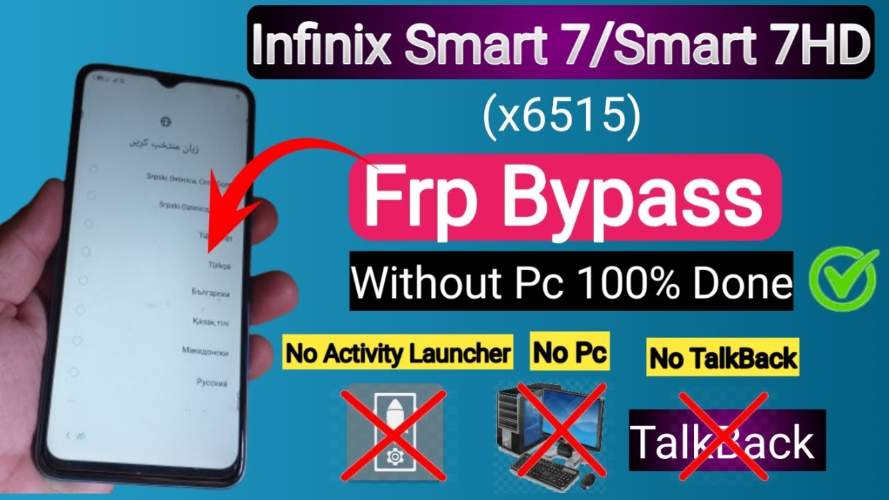 Infinix Smart 7 (X6515) FRP Bypass without PC! (2024) | Infinix Smart 7 (X6515) FRP Bypass without PC! (2024) |