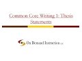 Effective Thesis Writing