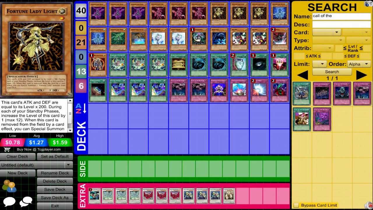 Fortune Lady Deck (YuGiOh) YouTube