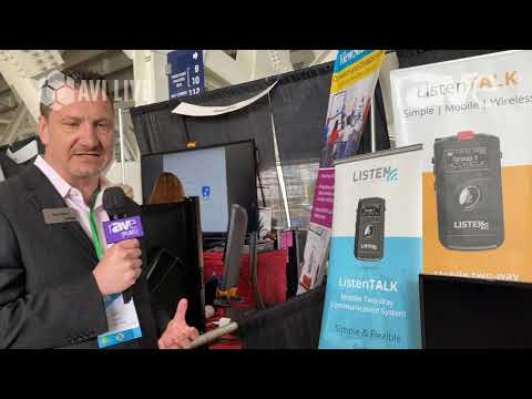 AVI LIVE: Listen Technologies Features Listen TALK Mobile Two-Way Communication System
