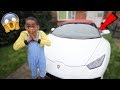 Surprising my little brother with a Lamborghini..*Prank* (Re-Upload)
