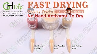 Fast Drying Dip Power 3 in 1 Color Match Gel Polish and Nail Lacquer