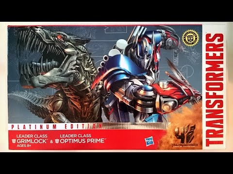 Unboxing : Hasbro Leader Set Transformers 4 Optimus Prime Grimlock Transformers 4Optimus Prime and Grimlock Leader Class Set by Australia Hasbro *開盒報告, 各位使用前請先看說明書 ...