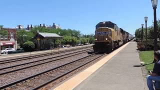 Union Pacific Power On A Manifest Train With A Ge C41-8W In Elmhurst Il 1080P Hd