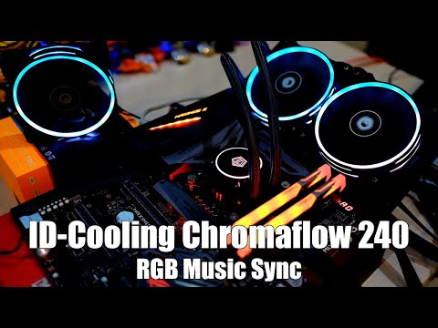ID-Cooling Chromaflow 240 Water Cooling RGB Music Sync untuk Komputer PC Gaming keren