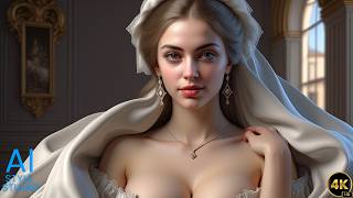4K Ai Art Lookbook Video Of Arabian Ai Girl Curvy Arab Beauty In Baroque Fashion