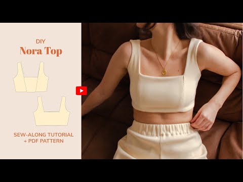 DIY Nora Lounge Top Tutorial - tintofmintPATTERNS - YouTube
