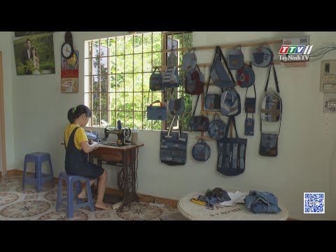 Độc đáo những chiếc túi xách từ quần jean cũ | VÌ VĂN MINH CUỘC SỐNG | TayNinhTV
