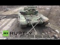 Ukraine: Watch DNR fighters tow T-72 TANK near surrounded Debaltsevo