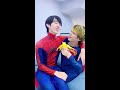 Wow! An unusual Spider-Man!#superman #spiderman #supergirl