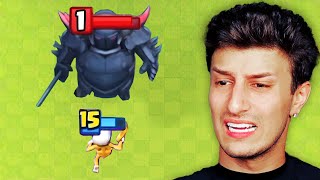 15 Level Vs 1 Level Clash Royale
