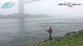 Demo Day at Cape Cod Canal! Black Hole USA 10' Surf II Heavy Rod