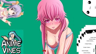 Anime Vines #11 (Mirai Nikki, Free!, Chuunibyou, Featuring Yokina vines,... )