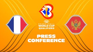 France v Montenegro - Press Conference | FIBA Basketball World Cup 2023 - European Qualifiers