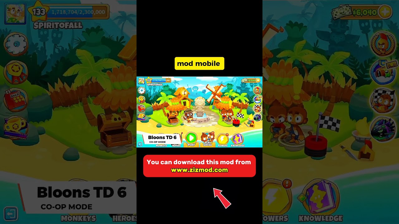 Bloons TD v49.3 (Mod APK) + DATA for Android #bloonstd6 Bloons TD v49.3 (Mod APK) + DATA for Android #bloonstd6