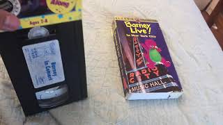 Barney In Concert 1992 Vhs And Barney Live In New York City 1994 Vhs