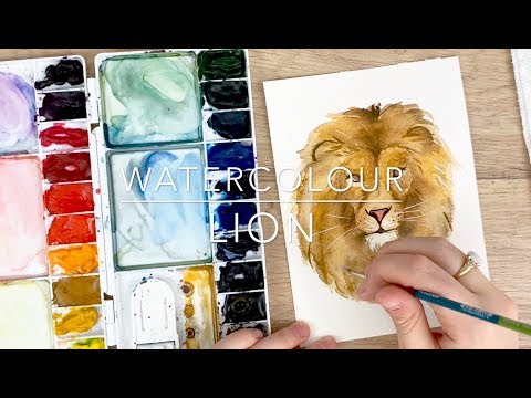 Watercolour Lion Tutorial