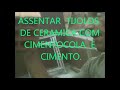 assentamento de tijolos