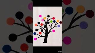 Simple Bindi Art On Paper Art And Craft Multicolor Bindi