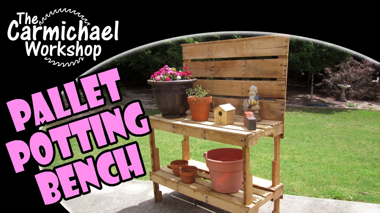 Build a Garden Potting Bench - Woodworking with FREE 