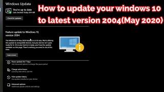How to update Windows 10 (May 2020 Version 2004) in Tamil