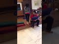 Crazy indian girl kicks boy on face