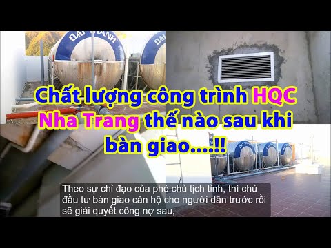 Chất lượng công trình của Chung Cư Nhà Ở Xã Hội Hoàng Quân Nha Trang thế nào sau khi bàn giao