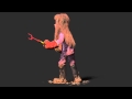 The Girl in the Pink Pajamas -posed