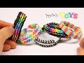 Reversible Flat Mid Stagger Bracelet - Rainbow Loom and Monster Tail Tutorial