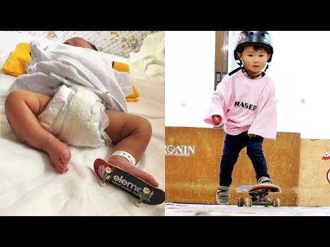 LIFE OF A 2 YEAR OLD BABY SKATER