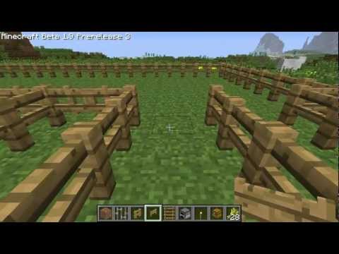  Minecraft Tutorial #6 - How to Build a Pig Pen and Chicken Coop (HD