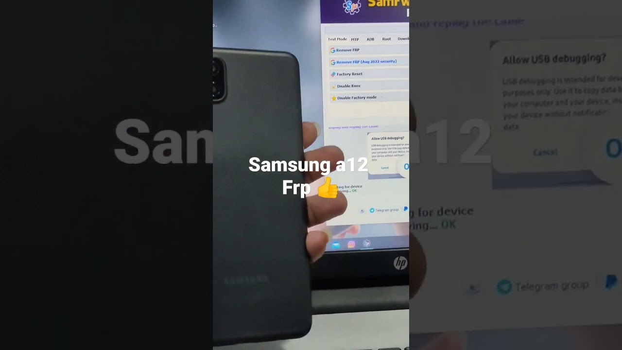 Samsung a12 Google account remove, Frpbypass @Samsung Samsung a12 Google account remove, Frpbypass @Samsung