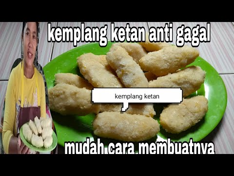 Resep membuat kemplang ketan || anti gagal
