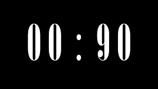90 Second1 Minute 30 Second Timer, Countdown, Alarm Clock, Stopwatch 4K Quality With End Buzzer