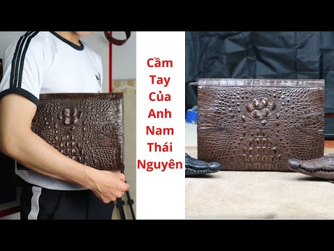 Ví Clutch Nam Da Cá Sấu Của Anh Nam Ở Thái Nguyên Đặt Xưởng Konavis Sản Xuất