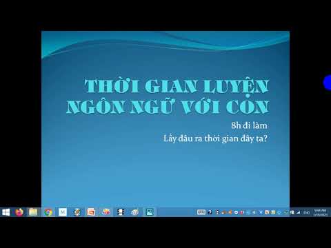 SPEAK VIETNAMESE/ THỜI GIAN LUYỆN NGÔN NGỮ CHO CON