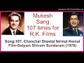 107. Chanchal Sheetal Nirmal Komal-Satyam Shivam Sundaram (1978)