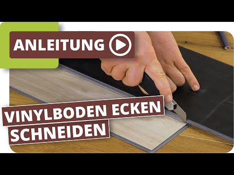 Vinylboden längs schneiden
