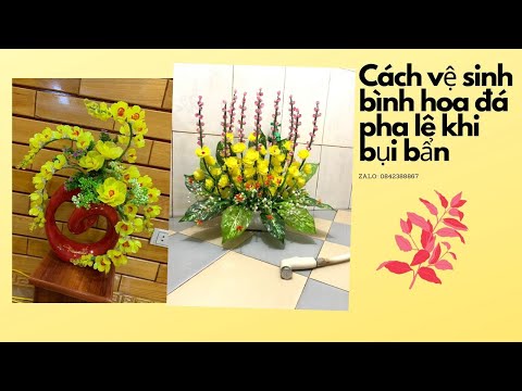 Cách vệ sinh bình hoa đá pha lê khi bụi bẩn | Hoa pha lê | Thanh Hằng HandMade