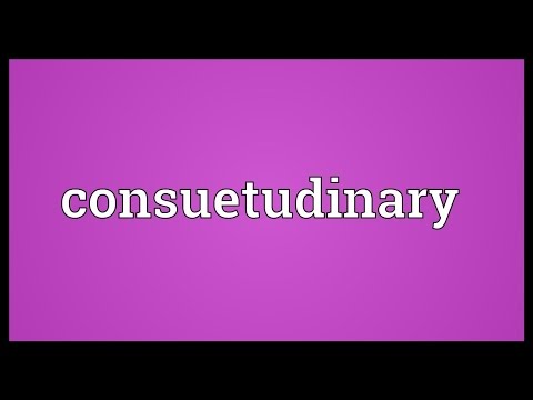 Header of consuetudinary