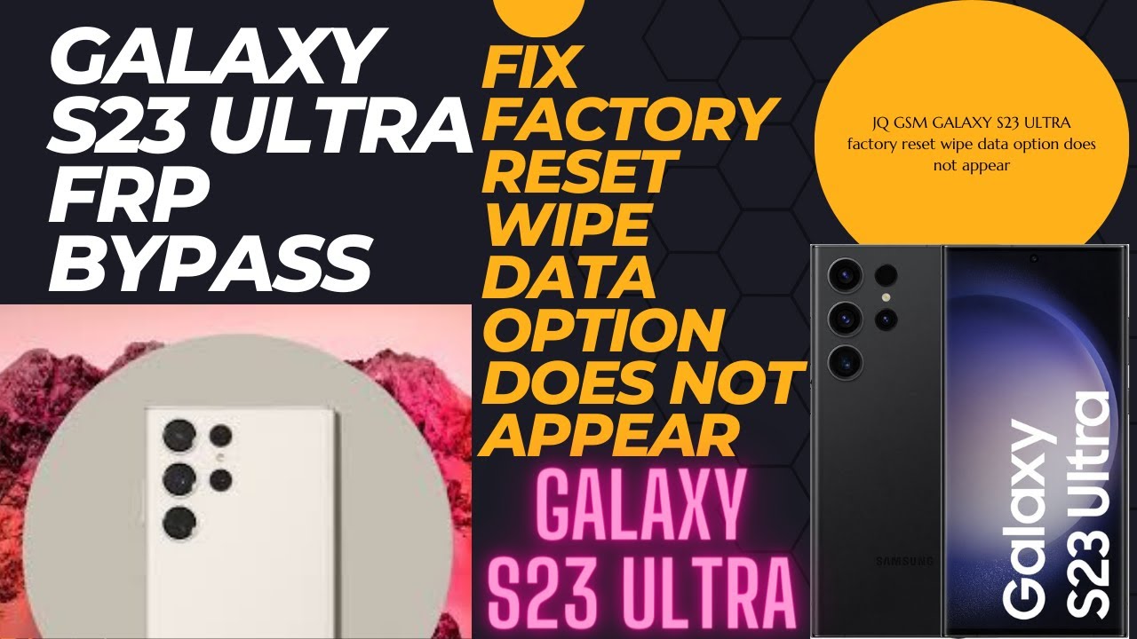 Galaxy S23 ULTRA Android 13 Frp Bypass And Fix Not Galaxy S23 ULTRA Android 13 Frp Bypass And Fix Not