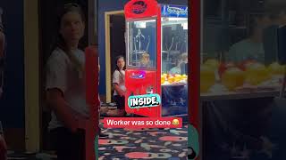 This Kid Got Stuck In The Claw Machine