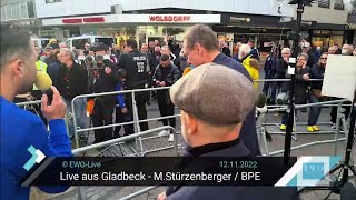 Verbales Feuerwerk In Gladbeck 2.0 - Bpe-Kundgebung