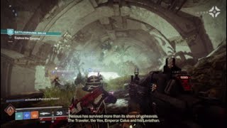Battleground Delve Explore The Caverns The Traveler, The Vex, Emperor Calus Echoes