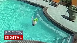 Niña de 10 años salva de morir ahogada en la piscina a su hermana menor