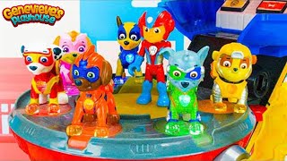 Paw Patrol Save The Dinosaurs And Mighty Pups Vs Giant Battlebot!