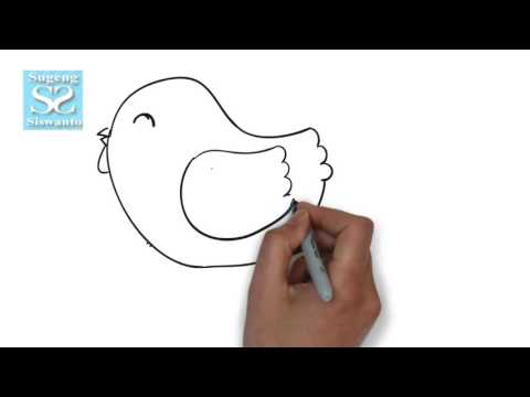 Menggambar Binatang (Anak Ayam) || Draw Animals (Chicks)