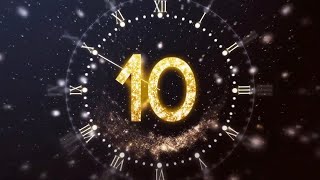 10 Second New Year Countdown Clock 2023 Voice & Sfx